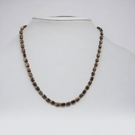 Golden Brown CHOCOLATE Sapphire Gemstone NECKLACE : 94.15cts Natural Untreated Cushion Shape Sapphire With 925 Sterling Silver 7*5mm 18