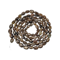 Golden Brown Chocolate Sapphire Gemstone Cabochon Loose Beads : 91.95cts Natural Unheated Oval Plain Nuggets 5*4mm - 7*5mm 22.75
