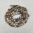 Golden Brown Chocolate Sapphire Gemstone Cabochon Loose Beads : 96.85cts Natural Unheated Oval Plain Nuggets 6*4mm - 7*5mm 25.25"