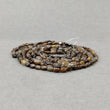 Golden Brown Chocolate Sapphire Gemstone Cabochon Loose Beads : 115.55cts Natural Unheated Oval Plain Nuggets 4*3mm - 6*5mm 33"