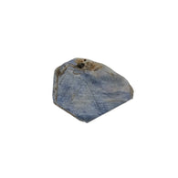 रिकॉर्ड कीपर नीला नीलम रत्न क्रिस्टल: 66.35cts प्राकृतिक बिना गर्म किया हुआ त्रिभुज फॉर्मेटिव नीलम रफ नमूना 31.5*25mm