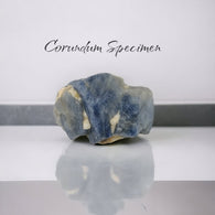 BLUE SAPPHIRE Gemstone Crystal : 222.75cts Natural Unheated Sapphire Corundum Rough Specimen 35*25mm