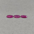 Mozambique RUBY Gemstone Normal Cut : 5.00cts Natural Untreated Unheated Reddish Pink Ruby Oval Shape 10*8mm - 10.5*8.5mm 3pcs