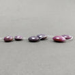 Star Ruby Gemstone Loose Beads : 360.00cts Natural Untreated Unheated Red Ruby Plain Oval Round Beads 20*17mm - 28*24mm For Necklace