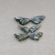 LABRADORITE Gemstone Carving : 36.40cts Natural Untreated Unheated Labradorite Hand Carved Butterfly 15.5*11.5mm - 24*14.5mm 3Pairs Sets