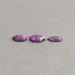 Raspberry Sheen Sapphire Gemstone TRAPICHE Normal Cut: 14.50ct Natural Untreated Sapphire 6Ray Trapiche Hexagon 12.5*11mm - 14.5*11.5mm 3pcs