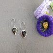 Smoky Quartz Gemstone Earring : 4.20gms Natural Quartz With 925 Sterling Silver Drop Dangle Bezel Set Hook Earrings 1.5"