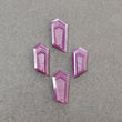 Raspberry Pink Sheen Sapphire Gemstone Normal Cut : 38.20cts Natural Untreated Sapphire Uneven Shape 21.5*10.5mm - 25*12mm 4pcs Set