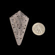 PINK ROSE QUARTZ Gemstone Carving : 44.40cts Natural Untreated Quartz Hand Carved Uneven Shape 65.5*36.5mm