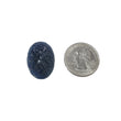 BLUE SAPPHIRE Gemstone Carving : 49.20cts Natural Untreated Unheated Sapphire Hand Carved Oval Shape 26*18mm