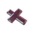 Red Ruby Gemstone Normal Cut : 137.70cts Natural Untreated Ruby Christian Jesus Cross 34.5*19.5mm