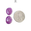 Purple Sapphire Gemstone Cabochon : 14.00cts Natural Untreated Untreated Sapphire Egg Shape  16*13mm Pair