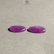 Purple Sapphire Gemstone Cabochon : 14.00cts Natural Untreated Untreated Sapphire Egg Shape  16*13mm Pair