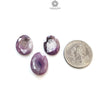 Raspberry Sapphire Gemstone Normal Cut : 27.90cts Natural Untreated Sheen Pink Sapphire Egg Shape 17*13.5mm - 18*14mm 3pcs Set