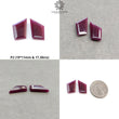 Ruby Gemstone Rose Normal Cut : Natural Untreated Unheated Red Ruby Marquise & Uneven Shape Pair