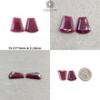 Ruby Gemstone Rose Normal Cut : Natural Untreated Unheated Red Ruby Marquise & Uneven Shape Pair