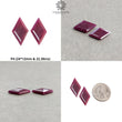 Ruby Gemstone Rose Normal Cut : Natural Untreated Unheated Red Ruby Marquise & Uneven Shape Pair