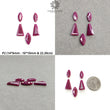 Ruby Gemstone Rose Normal Cut : Natural Untreated Unheated Red Ruby Marquise & Uneven Shape Pair/Set