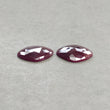 Ruby Gemstone Rose Cut : Natural Untreated Unheated Red Ruby Cushion & Uneven Shape Pair/Set