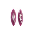 Ruby Gemstone Checker Cut : Natural Untreated Unheated Red Ruby Marquise Shape Pair