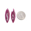 Ruby Gemstone Checker Cut : Natural Untreated Unheated Red Ruby Marquise Shape Pair