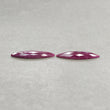 Ruby Gemstone Checker Cut : Natural Untreated Unheated Red Ruby Marquise Shape Pair