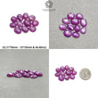 RUBY Gemstone Rose Cut : Natural Untreated Unheated Raspberry Purple Pink Ruby Egg Shape Set