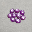 RUBY Gemstone Rose Cut : Natural Untreated Unheated Raspberry Purple Pink Ruby Egg Shape Set