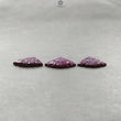 RUBY Gemstone Carving : 87.70cts Natural Untreated Unheated Red Ruby Hand Carved Triangle Shape 28*27mm - 30mm 3pcs