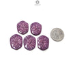 RUBY Gemstone Carving : 112.80cts Natural Untreated Unheated Red Ruby Hand Carved Hexagon Shape 25*20mm - 27*21mm 5pcs