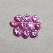 Ruby & Blue Yellow Sapphire Gemstone Rose Cut : Natural Untreated Unheated Sapphire Multi Color Egg Shape Lots