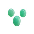 GREEN CHRYSOPRASE Gemstone Cabochon : Natural Untreated Unheated Chrysoprase Oval Egg Shape Set