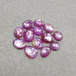RUBY Gemstone Rose Cut : Natural Untreated Unheated Raspberry Pink Ruby Egg Shape Lot