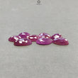 RUBY Gemstone Rose Cut : 63.30cts Natural Untreated Unheated Raspberry Ruby Egg Shape 13*10.5mm - 17*12mm 8pcs Lot