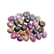 Multi Sapphire Gemstone Rose Cut : Natural Untreated Unheated Sapphire Multi Color Egg Shape Lot