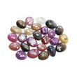 Multi Sapphire Gemstone Rose Cut : Natural Untreated Unheated Sapphire Multi Color Egg Shape Lot