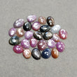 Multi Sapphire Gemstone Rose Cut : Natural Untreated Unheated Sapphire Multi Color Egg Shape Lot