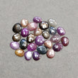 Multi Sapphire Gemstone Rose Cut : Natural Untreated Unheated Sapphire Multi Color Egg Shape Lot