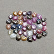 Multi Sapphire Gemstone Rose Cut : Natural Untreated Unheated Sapphire Multi Color Egg Shape Lot