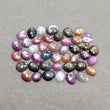 Multi Sapphire Gemstone Rose Cut : Natural Untreated Unheated Sapphire Multi Color Egg Shape Lot