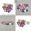 Multi Sapphire Gemstone Rose Cut : Natural Untreated Unheated Sapphire Multi Color Egg Shape Lot