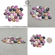 Multi Sapphire Gemstone Rose Cut : Natural Untreated Unheated Sapphire Multi Color Egg Shape Lot