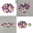 Multi Sapphire Gemstone Rose Cut : Natural Untreated Unheated Sapphire Multi Color Egg Shape Lot