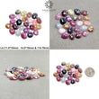 Multi Sapphire Gemstone Rose Cut : Natural Untreated Unheated Sapphire Multi Color Egg Shape Lot