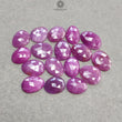 RUBY Gemstone Rose Cut : 105.30cts Natural Untreated Unheated Raspberry Ruby Egg Shape 13.5*11mm - 16.5*12mm 17pcs Lot