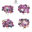 Multi Sapphire Gemstone Rose Cut : Natural Untreated Unheated Sapphire Multi Color Egg Shape Lot