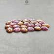 Ruby & Orange Sapphire Gemstone Cabochon : 60.00cts Natural Untreated Raspberry Sheen Ruby Uneven Shape 8.5*8mm - 11*8mm 25pcs