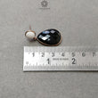 काले और सफेद ओनिक्स रत्न 925 स्टर्लिंग सिल्वर इयररिंग के साथ: 7.44 ग्राम प्राकृतिक नाशपाती गोल आकार गोल्ड प्लेटेड बेज़ल सेट पुश बैक इयररिंग 1.60"
