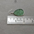 SERPENTINE Gemstone 925 Sterling Silver Earrings : 9.00gms Natural Untreated Drop Dangle Pear Shape Hook Earrings 2"