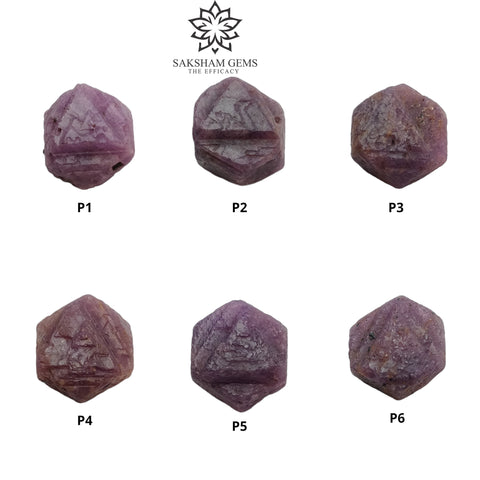 Record Keeper Ruby Gemstone Crystal : Natural Untreated Unheated Red Ruby Triangle Formative Specimen